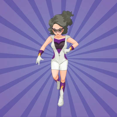 cartoon hero