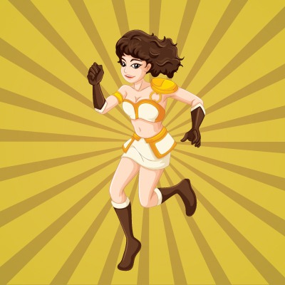 cartoon super hero